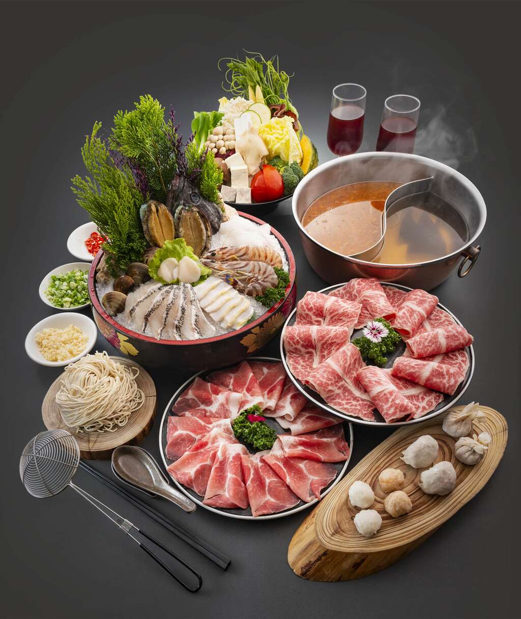 漢來精緻特上海陸雙人套餐精緻火鍋