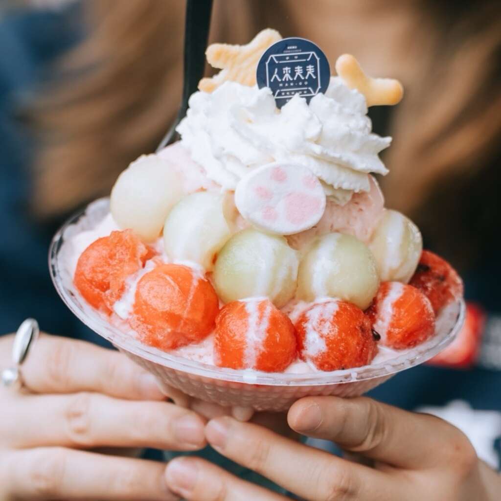 圖2. 以水果為基底的雪花冰店「人來走走」