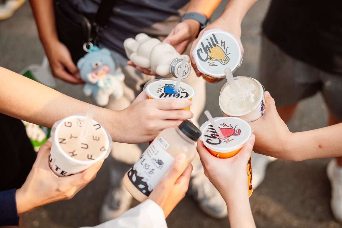 圖8.奶茶節現場可以喝到各式奶茶