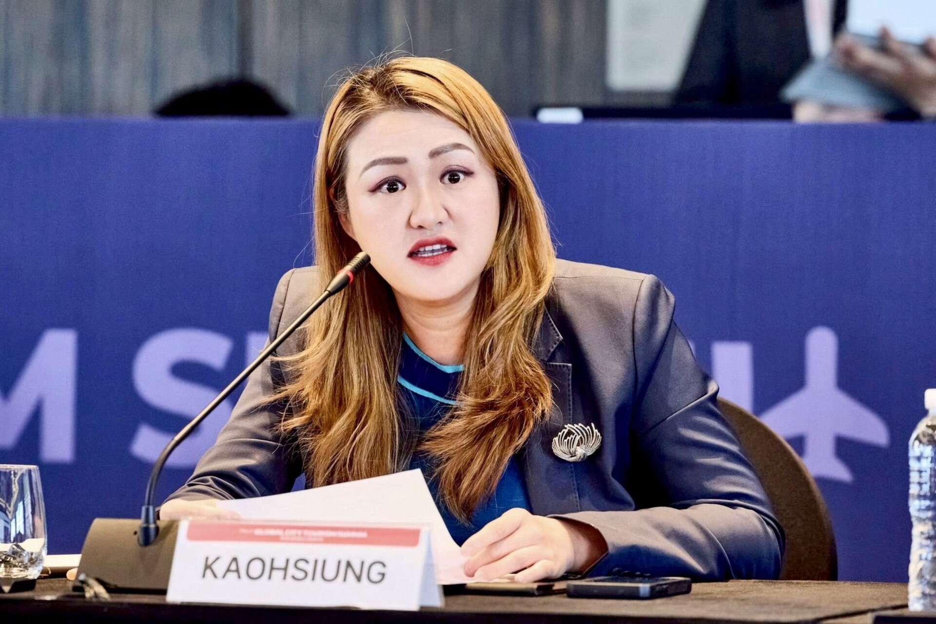 Kao, Min-lin, Director-General of the Kaohsiung Tourism Bureau, Attends the TPO's "Mayor's Roundtable Meeting" to Speak on Behalf of Kaohsiung.