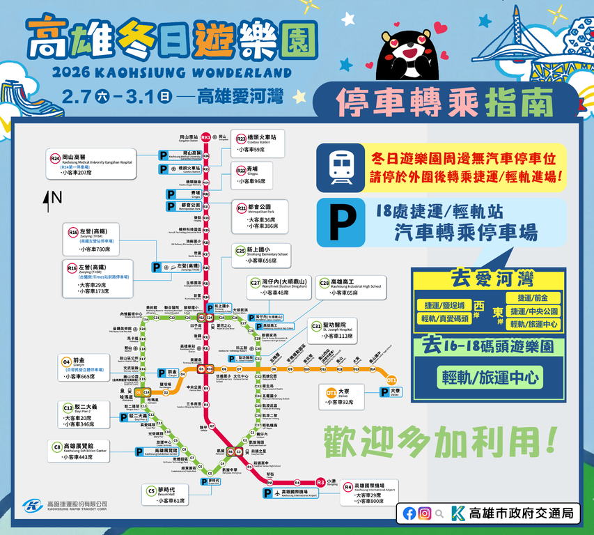 停車轉乘指南
