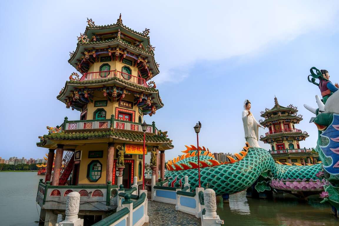 春秋阁与骑龙观音像
