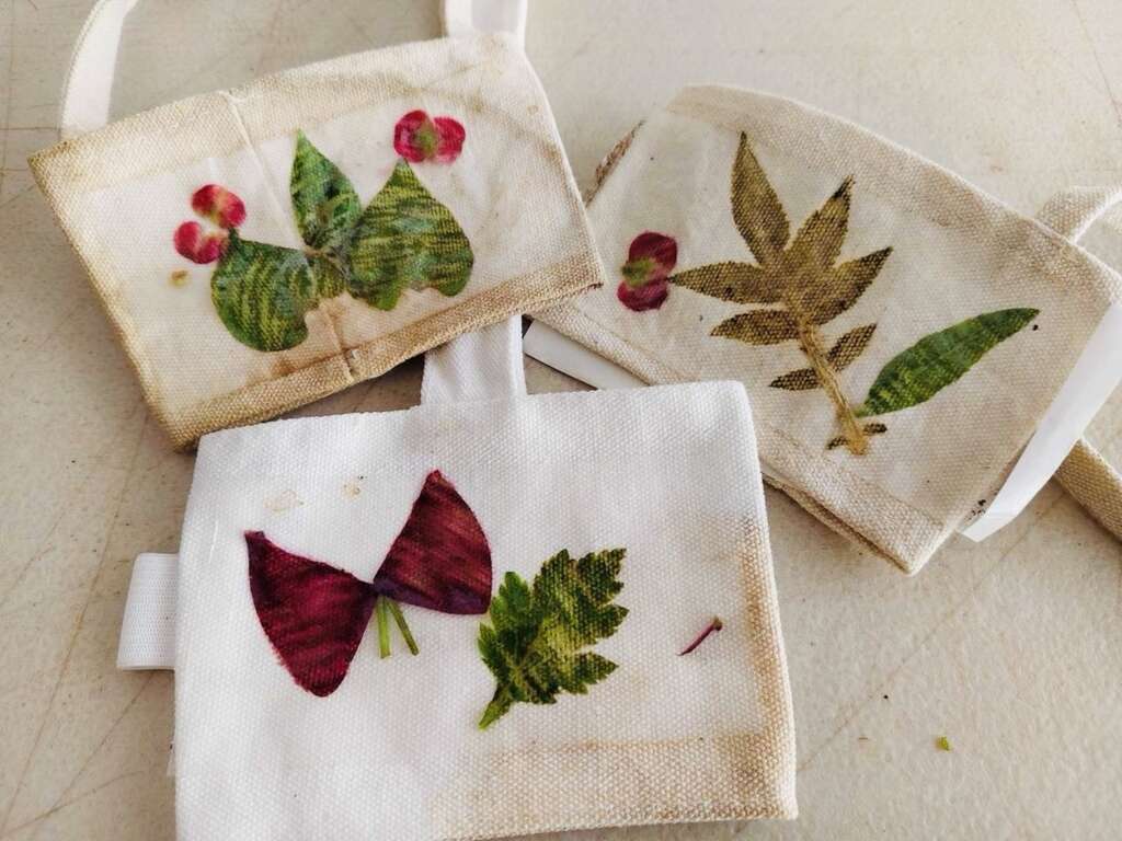圖12:活動推出限量「檳榔笠鎖圈」及「植物槌染帆布杯袋」DIY體驗。