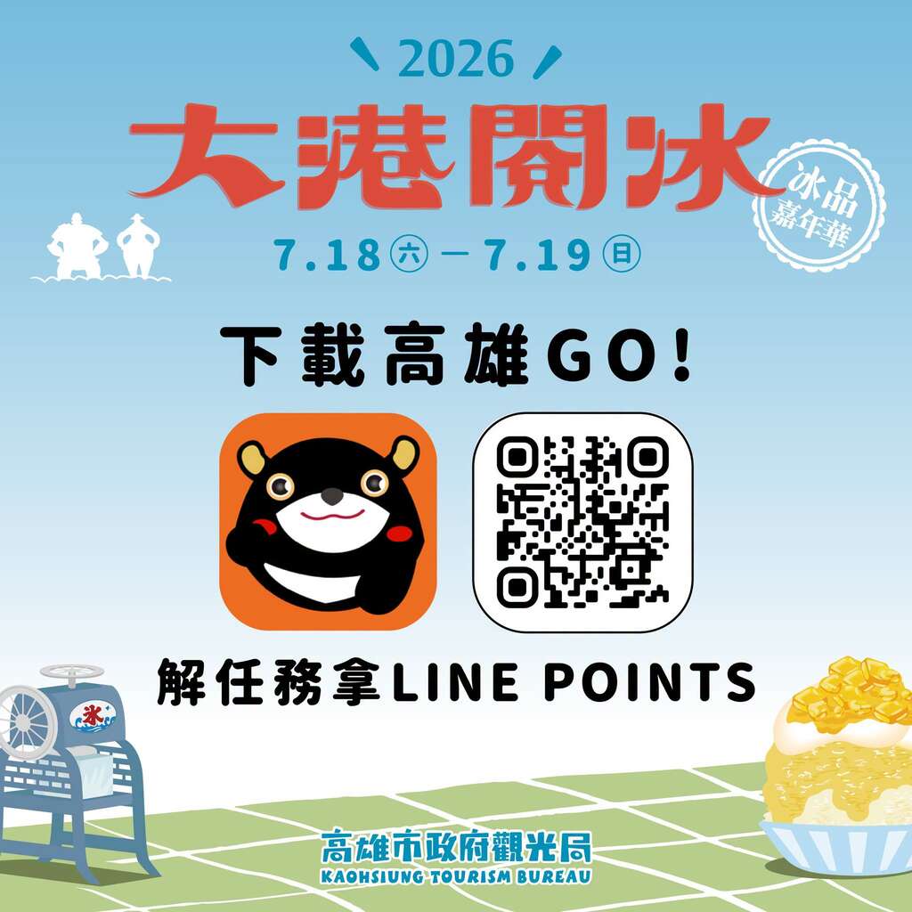 高雄GO！APP 解任務拿𝗟𝗜𝗡𝗘 𝗣𝗢𝗜𝗡𝗧𝗦