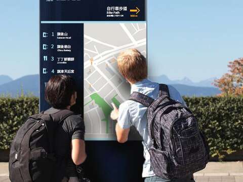 第二名作品-旗津风景区指示牌志-导览地图指引牌