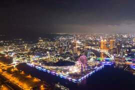 高雄流行音樂中心夜景空拍(版權屬新聞局 空拍團隊拍攝)