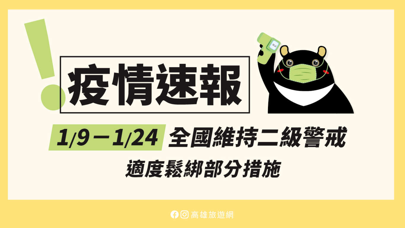 維持疫情警戒二級
