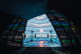 1_高美馆与C-LAB合作「FUTURE VISION LAB」@台湾灯会，高解析影音空间「DOME」打造360度沉浸式体验。（摄影：林轩朗）