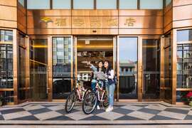 高雄福容飯店今年獲得自行車友善旅宿南部觀光旅館最佳人氣獎/福容飯店提供