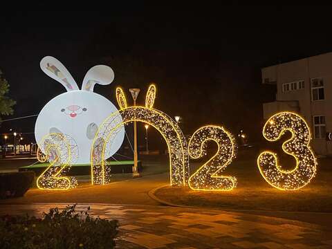 岡山燈藝節作品-浩色兔