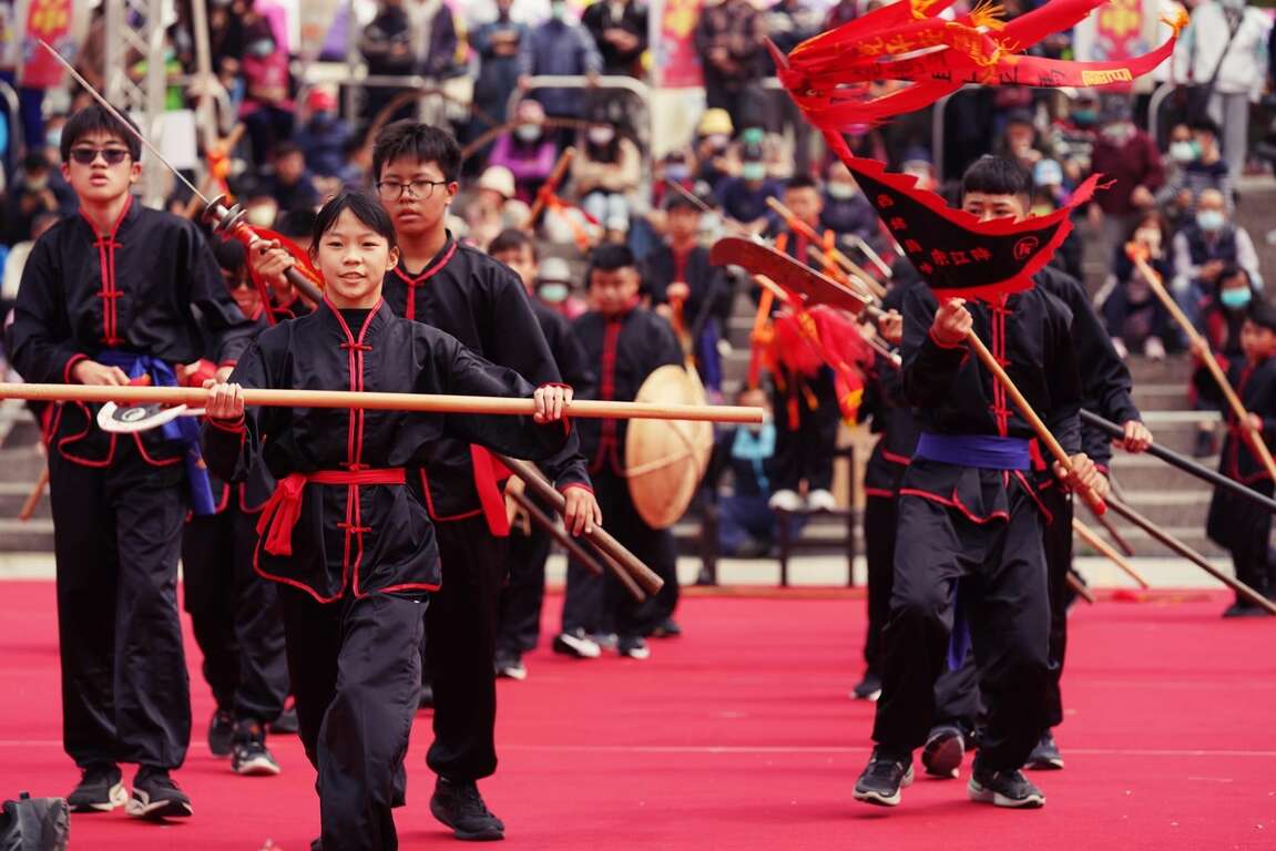 图1.西螺七崁武术文教基金会将阵头融入地方独有的西螺武术文化。