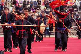 图1.西螺七崁武术文教基金会将阵头融入地方独有的西螺武术文化。