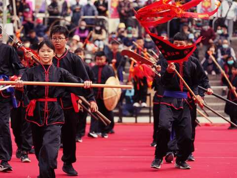 图1.西螺七崁武术文教基金会将阵头融入地方独有的西螺武术文化。