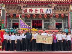 图5台南市立六甲国中荣获优胜，奖金十万元。