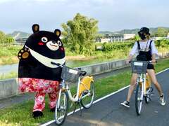 图9：高雄有1,200个UBike租赁站点，随租随还以低碳旅游方式畅游高雄。