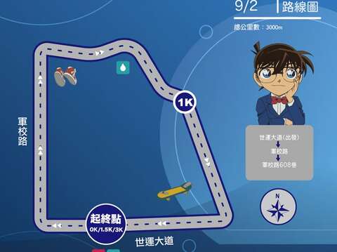 柯南路跑高雄路线图#001
