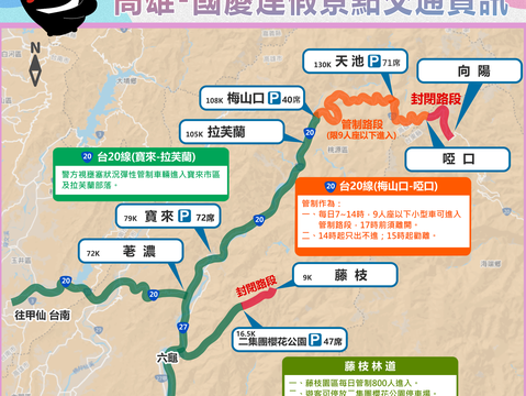 国庆连假交通资讯_南横公路