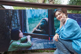 圖10 電影《BIG》演員曾沛慈今日再度回到壽山動物園，她表示感覺非常溫馨、回憶湧上心頭(米倉影業提供)