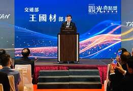 图2.交通部长王国材表示未来将透过观光署驻外办事处行销各亮点