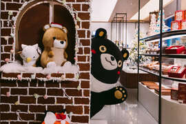 图6 高雄洲际酒店Delicatesse洲际烘焙坊真人比例姜饼屋
