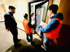 图8市府观光局至八五大楼办理日租屋联合稽查
