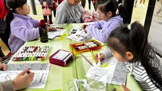 图片7「动物头套彩绘DIY」适合幼童在绘画中探索动物印象