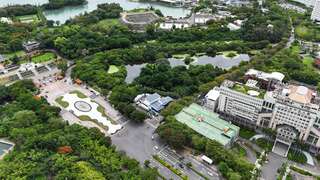图1：澄清湖入口广场环境改善空拍照