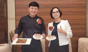 图10：「韵藏中餐厅」翁明道主厨与庄淑静总经理。