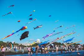 圖三、高雄暑假推出旗津風箏節，美景打卡消暑一次滿足