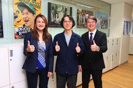 5.观光局长高闵琳、新闻局长项宾和与MBC电视台申弦昌局长交换心得