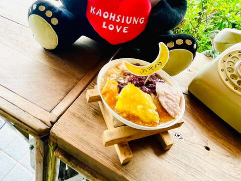 图7.使用泥水山水经过处理而制成的火山豆花大受好评