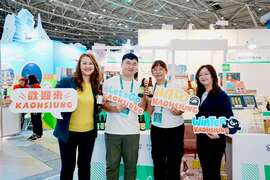 图说13：ITF台北国际旅展有许多高雄特色店家参展，观光局长高闵琳推荐北部朋友前来体验。