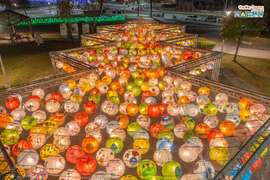 图7.冈山灯艺节花灯光廊(图片来源：冈山区公所)