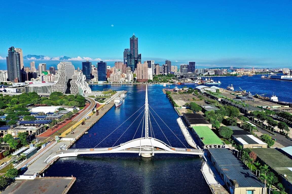 图1.爱河湾与大港桥是最具高雄大港代表性的景点
