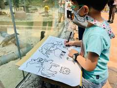 图4 寿山动物园将举办绘画比赛，让小朋友发挥想像力画出眼中的动物园