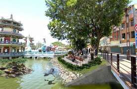 照片2.春秋阁北侧步道道完工後模拟图