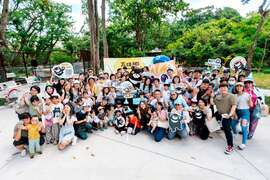 图1.最夯吉祥物「高雄熊」今日於寿山动物园欢度生日