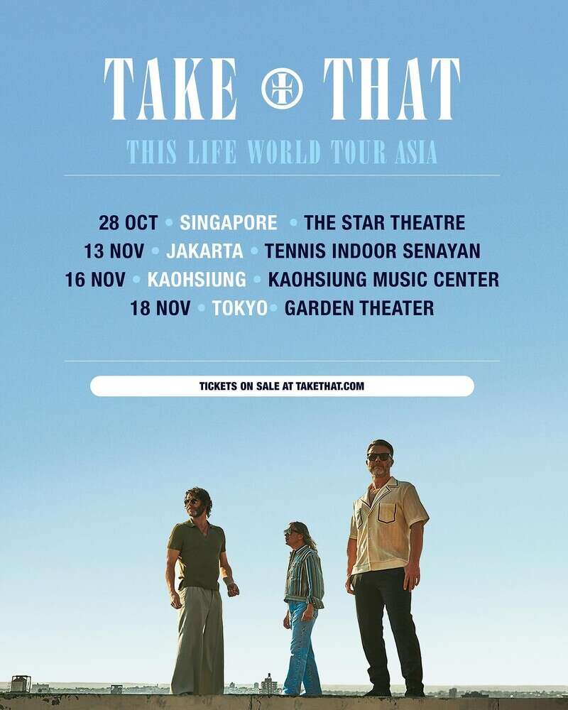 Take That接招合唱團高雄演唱會_圖片取自於Take That FB