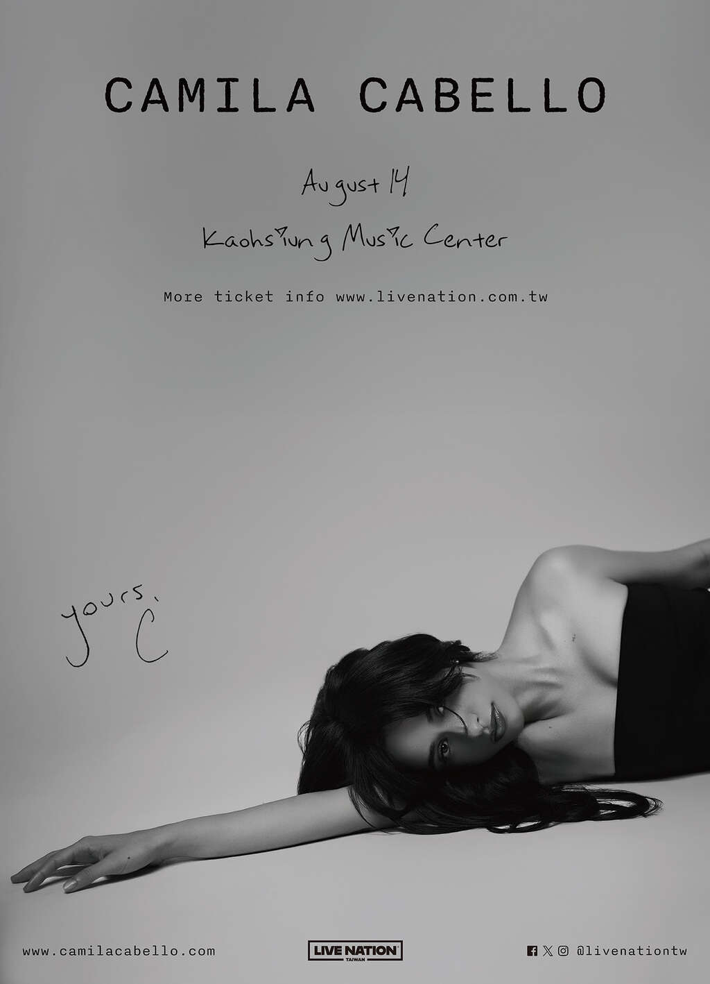 カミラ・カベロが「Yours, C」ツアー(Camila Cabello Yours，C