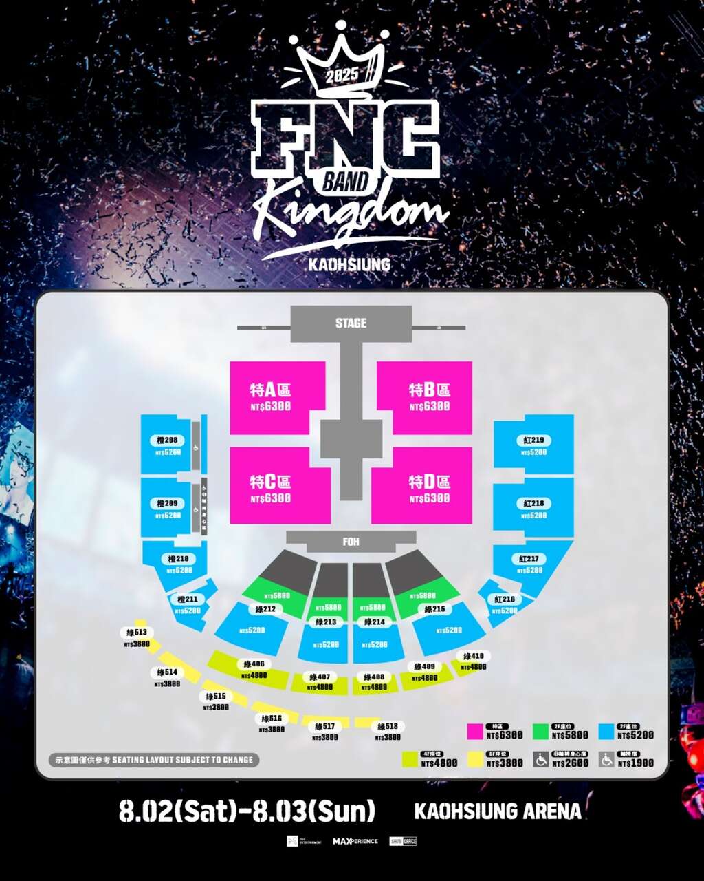 ハパユ オムテミン サインボール FNC BAND KINGDOM 2025 FNC BAND KINGDOM 2025」オフィシャルグッズ一覧が公開！