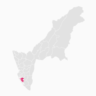Qianzhen Dist.-Location map