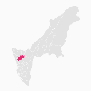 Gangshan Dist.-Location map