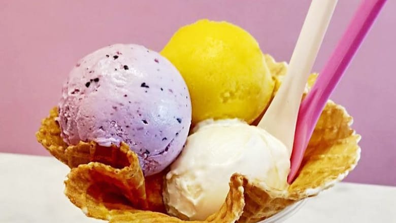 Kaju義式手作冰淇淋-三球餅乾籃手作冰淇淋