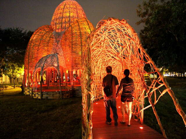 치엔전 31기 공원(만남, 대나무와 굴껍질 지경 예술)