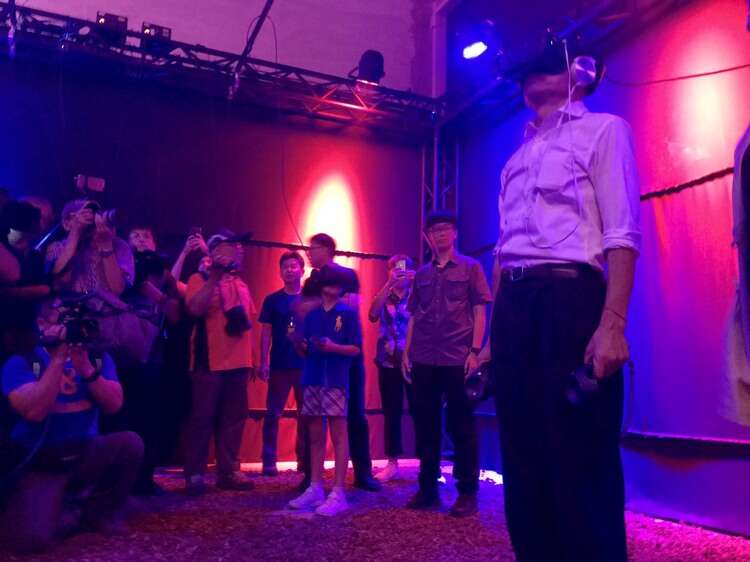 attended a VR music exhibition
