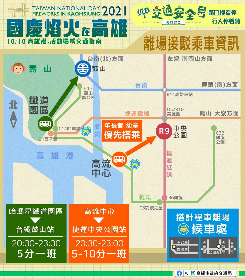 離場接駁車轉乘