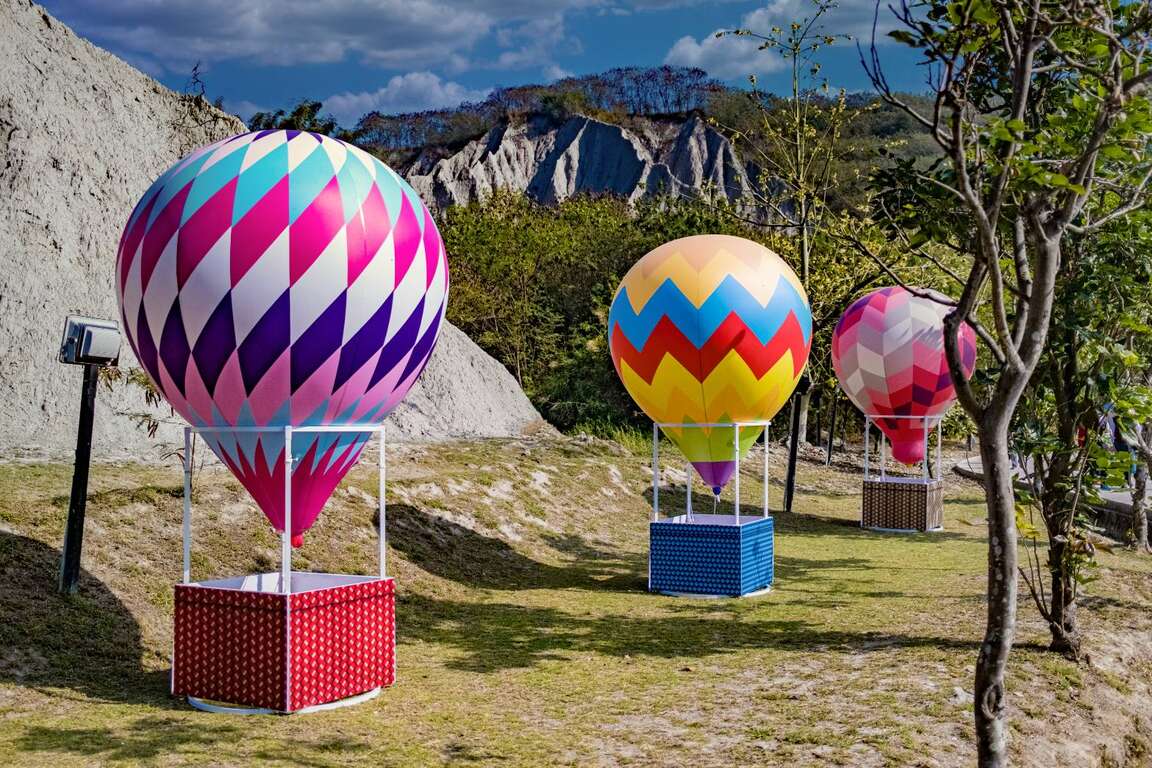 月世界熱氣球裝置藝術