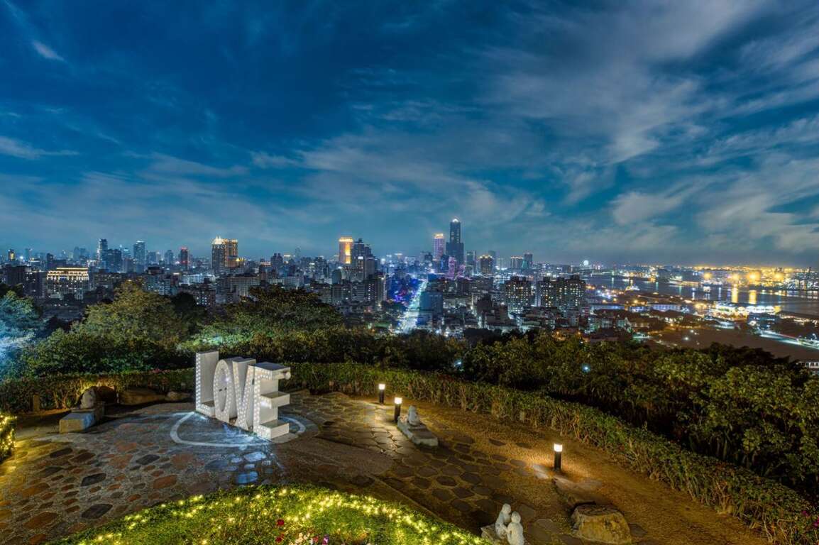 圖15.壽山情人LOVE觀景台可以一覽城市美景。