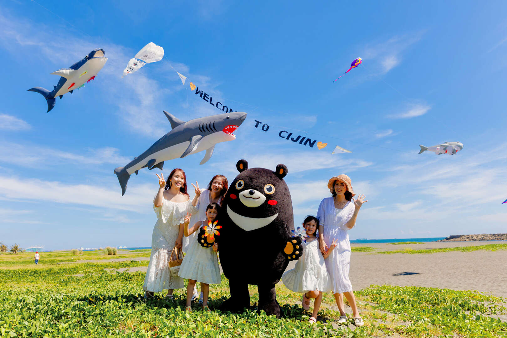 圖4.旗津風箏節適合大小朋友一起遊旗津