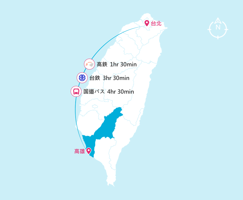 台北高雄交通時間